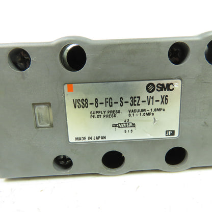 SMC VSS8-8-FG-S-3EZ-V1-X6 Pneumatic Solenoid Valve 1.0MPa 21-26VDC