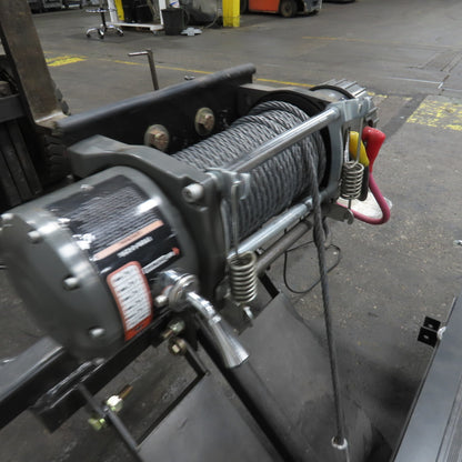 1200LB Capacity Winch Hitch Mount Wheelchair/Cart Ramp Lift 12V Remote Control