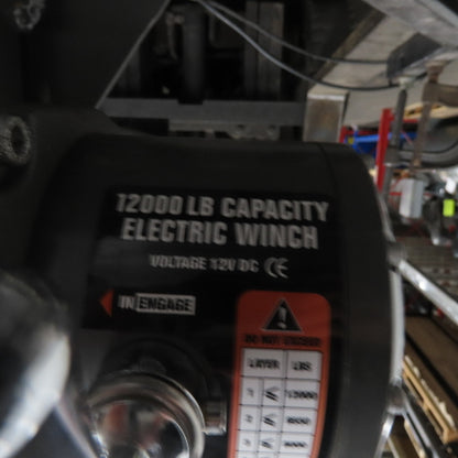 1200LB Capacity Winch Hitch Mount Wheelchair/Cart Ramp Lift 12V Remote Control