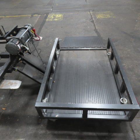 1200LB Capacity Winch Hitch Mount Wheelchair/Cart Ramp Lift 12V Remote Control