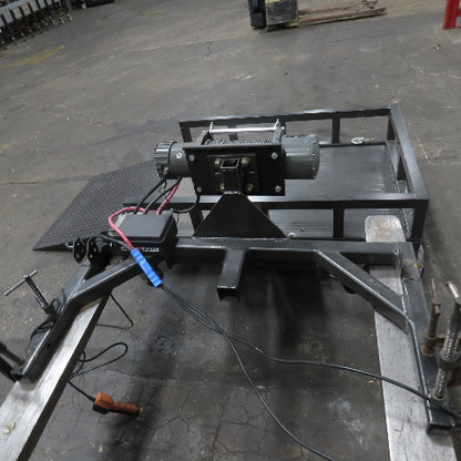 1200LB Capacity Winch Hitch Mount Wheelchair/Cart Ramp Lift 12V Remote Control