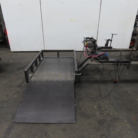 1200LB Capacity Winch Hitch Mount Wheelchair/Cart Ramp Lift 12V Remote Control
