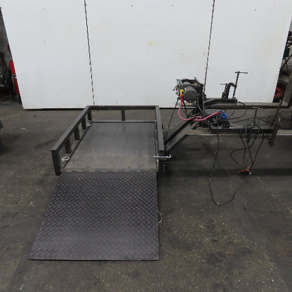 1200LB Capacity Winch Hitch Mount Wheelchair/Cart Ramp Lift 12V Remote Control