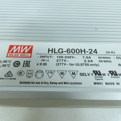 Mean Well HLG-600H-24 TiMotion TID1 24V DC Power Supply Control Box 100-240VAC