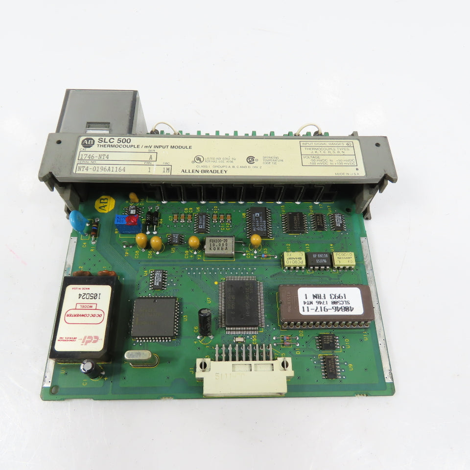 Allen Bradley 1746-NT4 Ser A SLC 500 Thermocouple / mV Input Module NO COVER