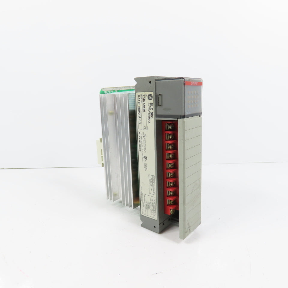 Allen Bradley 1746-OA16 Ser C SLC 500 Output Module (Clean) W/ Heatsink