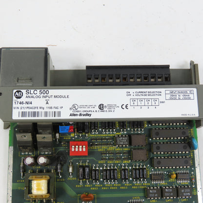 Allen Bradley 1746-NI4 Ser A SLC 500 Analog Input Module NO COVER