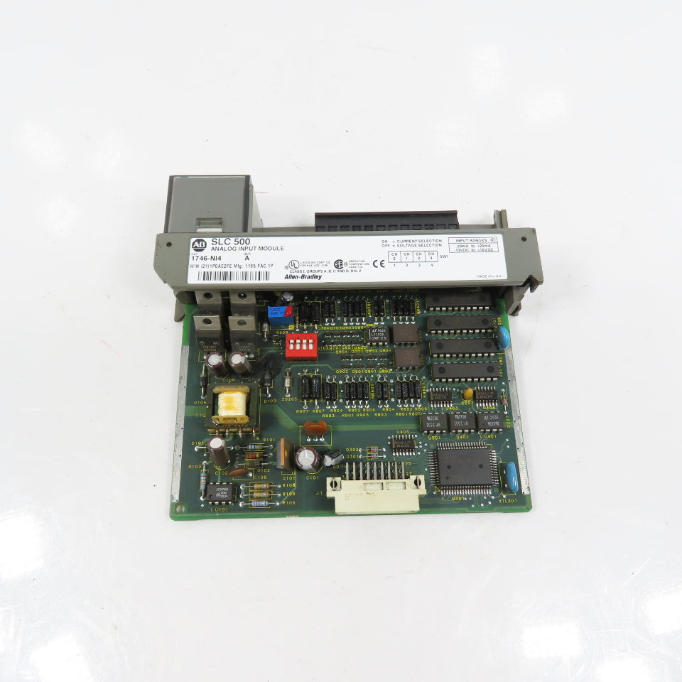 Allen Bradley 1746-NI4 Ser A SLC 500 Analog Input Module NO COVER