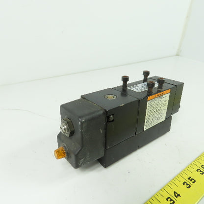 Parker H11VXBG053A Schrader Bellows Pneumatic Solenoid Valve 150PSI 120V Coil