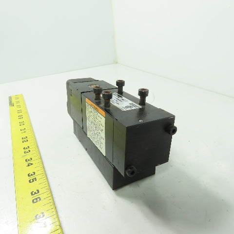 Parker H11VXBG053A Schrader Bellows Pneumatic Solenoid Valve 150PSI 120V Coil