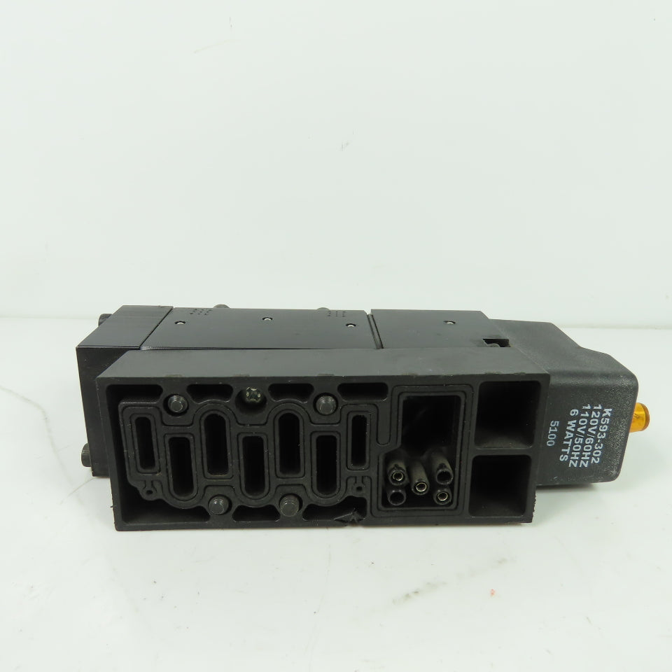 Parker H11VXBG053A Schrader Bellows Pneumatic Solenoid Valve 150PSI 120V Coil