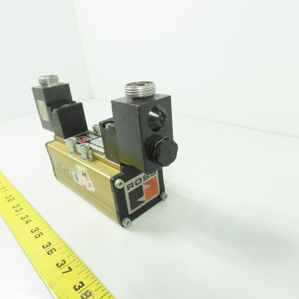 Ross W6077B3431 5/3 Pneumatic Solenoid Valve 10 Bar 120V 3-Pin Coil