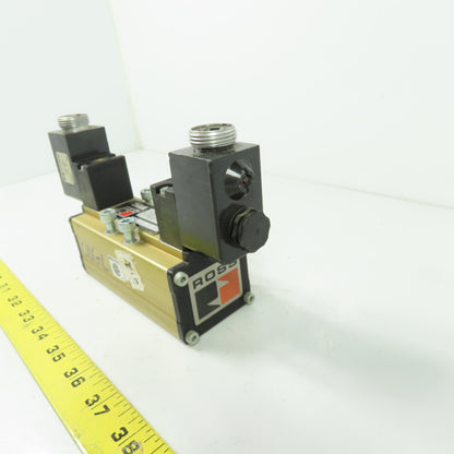 Ross W6077B3431 5/3 Pneumatic Solenoid Valve 10 Bar 120V 3-Pin Coil