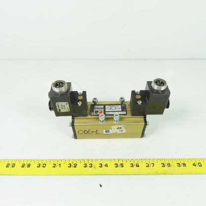 Ross W6077B3431 5/3 Pneumatic Solenoid Valve 10 Bar 120V 3-Pin Coil