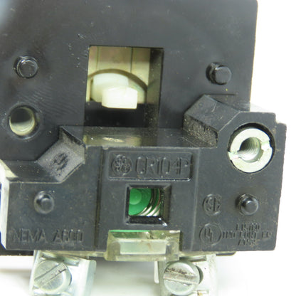 General Electric CR104P Momentary Contact Push Button Switch Green