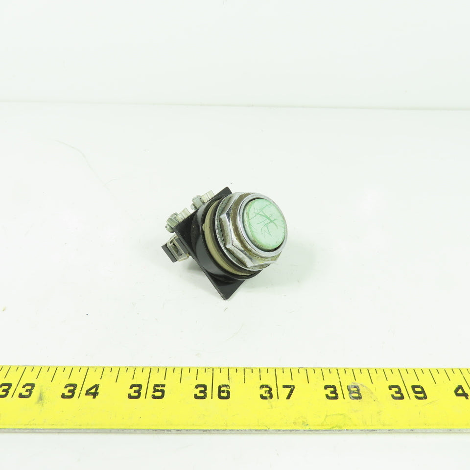 General Electric CR104P Momentary Contact Push Button Switch Green
