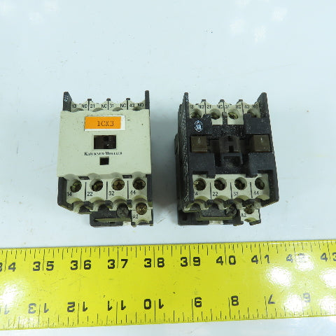 Klockner Moeller DIL R 22 15A 600VAC Starter Contactor 120V Coil Lot Of 2