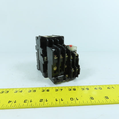 Hitachi H20 32A 600V Magnetic Contactor 110V Coil W/ TR20B-1E Overload 12-18A