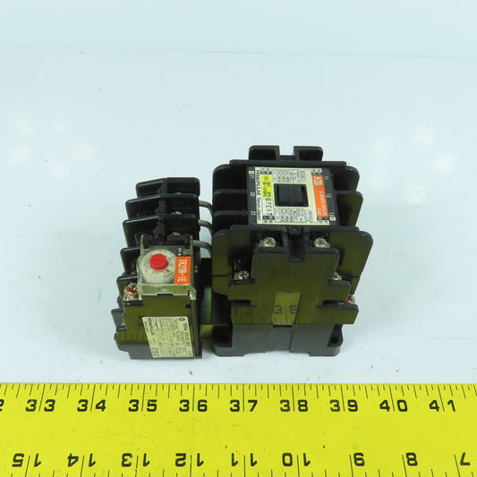 Hitachi H20 32A 600V Magnetic Contactor 110V Coil W/ TR20B-1E Overload 12-18A