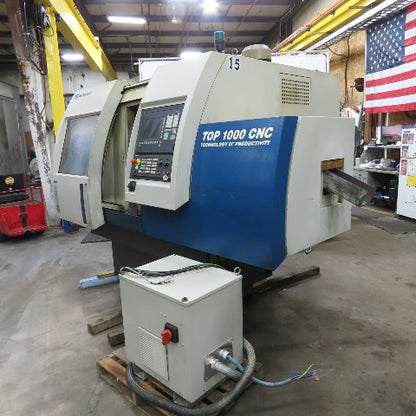 Sinico TOP 1000 2007 CNC Finishing Chamfering Machine W/Chip Conveyor 400V 3Ph