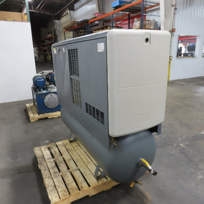 Atlas Copco GX18 25HP 130 Gallon Rotary Screw Air Compressor 3Ph 480V 49CFM