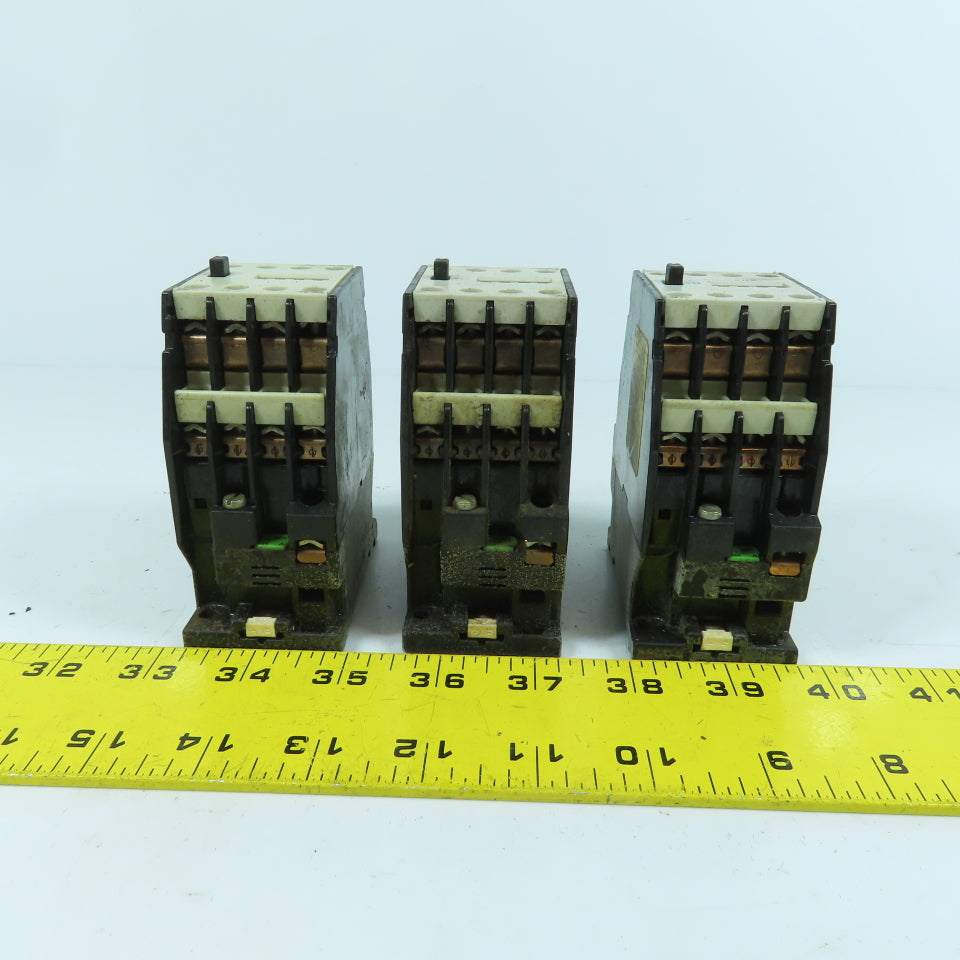 Siemens 3TH82 44-0A Contactor Relay 4 N/O 4 N/C Contacts 120VAC Coil Lot Of 3