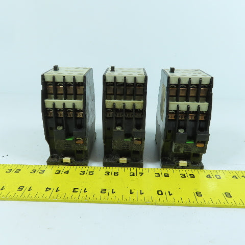 Siemens 3TH82 44-0A Contactor Relay 4 N/O 4 N/C Contacts 120VAC Coil Lot Of 3