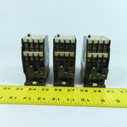 Siemens 3TH82 44-0A Contactor Relay 4 N/O 4 N/C Contacts 120VAC Coil Lot Of 3