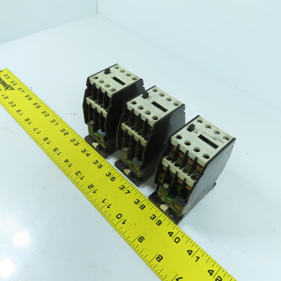 Siemens 3TH82 44-0A Contactor Relay 4 N/O 4 N/C Contacts 120VAC Coil Lot Of 3