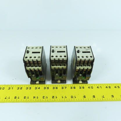 Siemens 3TH82 44-0A Contactor Relay 4 N/O 4 N/C Contacts 120VAC Coil Lot Of 3