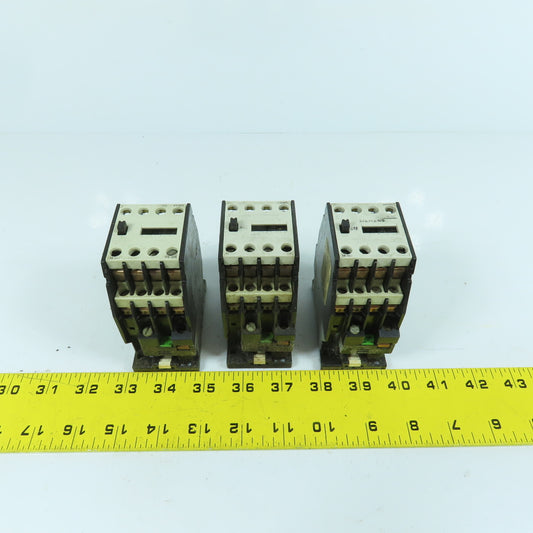 Siemens 3TH82 44-0A Contactor Relay 4 N/O 4 N/C Contacts 120VAC Coil Lot Of 3