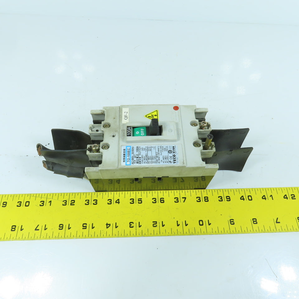 Teco TO-100EC 100A Circuit Breaker 600VAC CNS 2931
