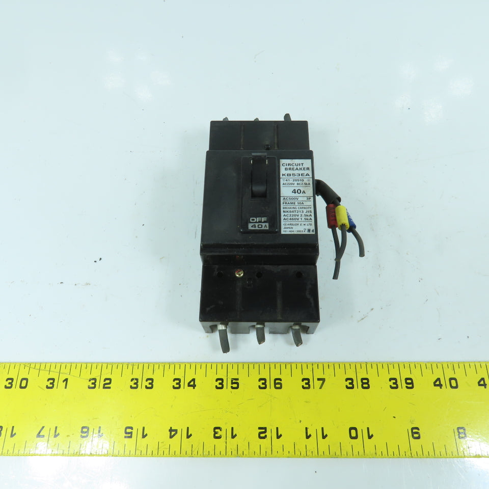 Kasuga E.W. KB53EA 40A 3-Pole Circuit Breaker 220VAC
