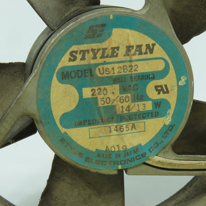 Style Electronics US12B22 4-5/8" x 4-5/8" Cooling Fan 220VAC 1PH 14W Lot Of 2