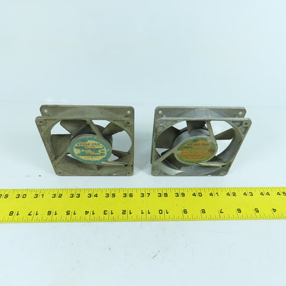 Style Electronics US12B22 4-5/8" x 4-5/8" Cooling Fan 220VAC 1PH 14W Lot Of 2