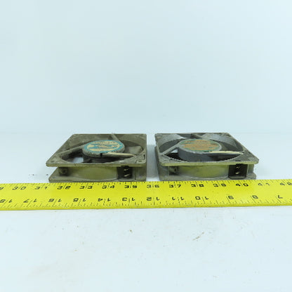 Style Electronics US12B22 4-5/8" x 4-5/8" Cooling Fan 220VAC 1PH 14W Lot Of 2