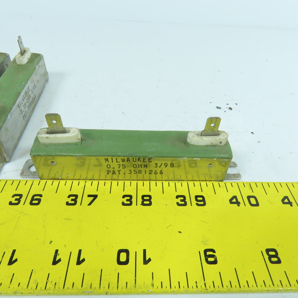 Milwaukee 0.75 OHM Resistor 2-Pole Lot Of 6