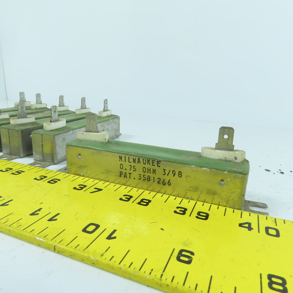Milwaukee 0.75 OHM Resistor 2-Pole Lot Of 6