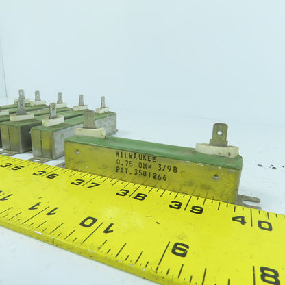 Milwaukee 0.75 OHM Resistor 2-Pole Lot Of 6