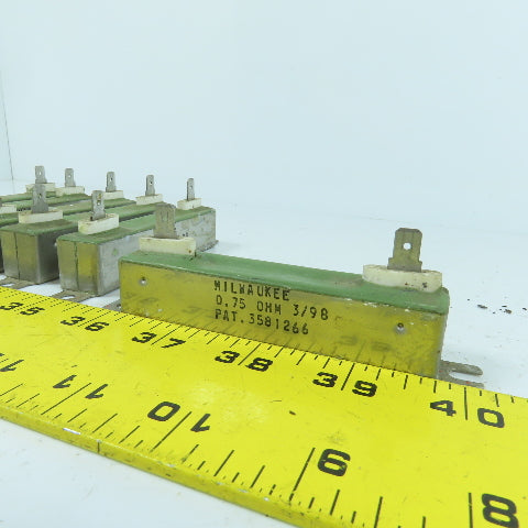 Milwaukee 0.75 OHM Resistor 2-Pole Lot Of 6