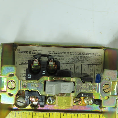 Square D FGJ6S1 Class 2510 Manual Motor Starter Switch 1HP 115/230V 1PH