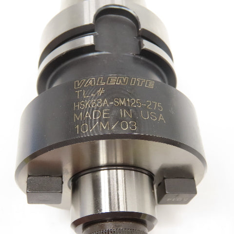 Valenite HSK63A-SM125-275 Shell Mill Holder 1-1/4" Arbor HSK 63