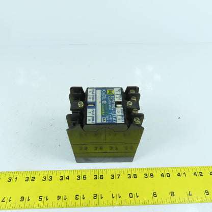 Square D L0-40 Class 8501 Control Relay 120-600VAC Max 120V Coil 10A
