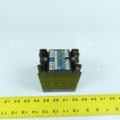Square D L0-40 Class 8501 Control Relay 120-600VAC Max 120V Coil 10A