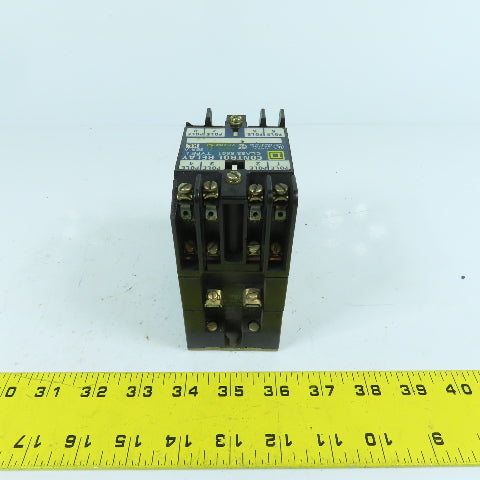 Square D L0-40 Class 8501 Control Relay 120-600VAC Max 120V Coil 10A