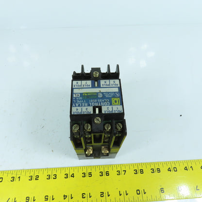 Square D L0-40 Class 8501 Control Relay 120-600VAC Max 120V Coil 10A