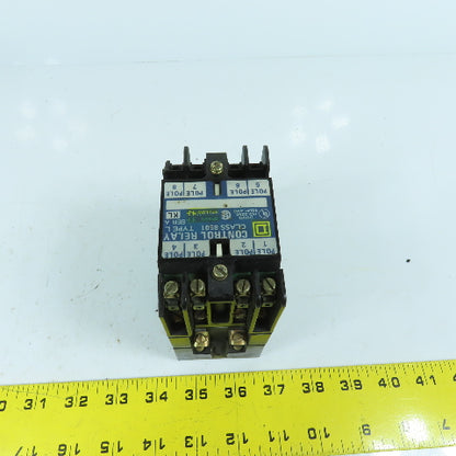 Square D L0-40 Class 8501 Control Relay 120-600VAC Max 120V Coil 10A