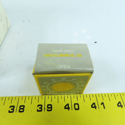 Oriental Motor SS21M Speed Control Pack & Socket 100VAC 1.5A W/ PAVR-20KY NEW