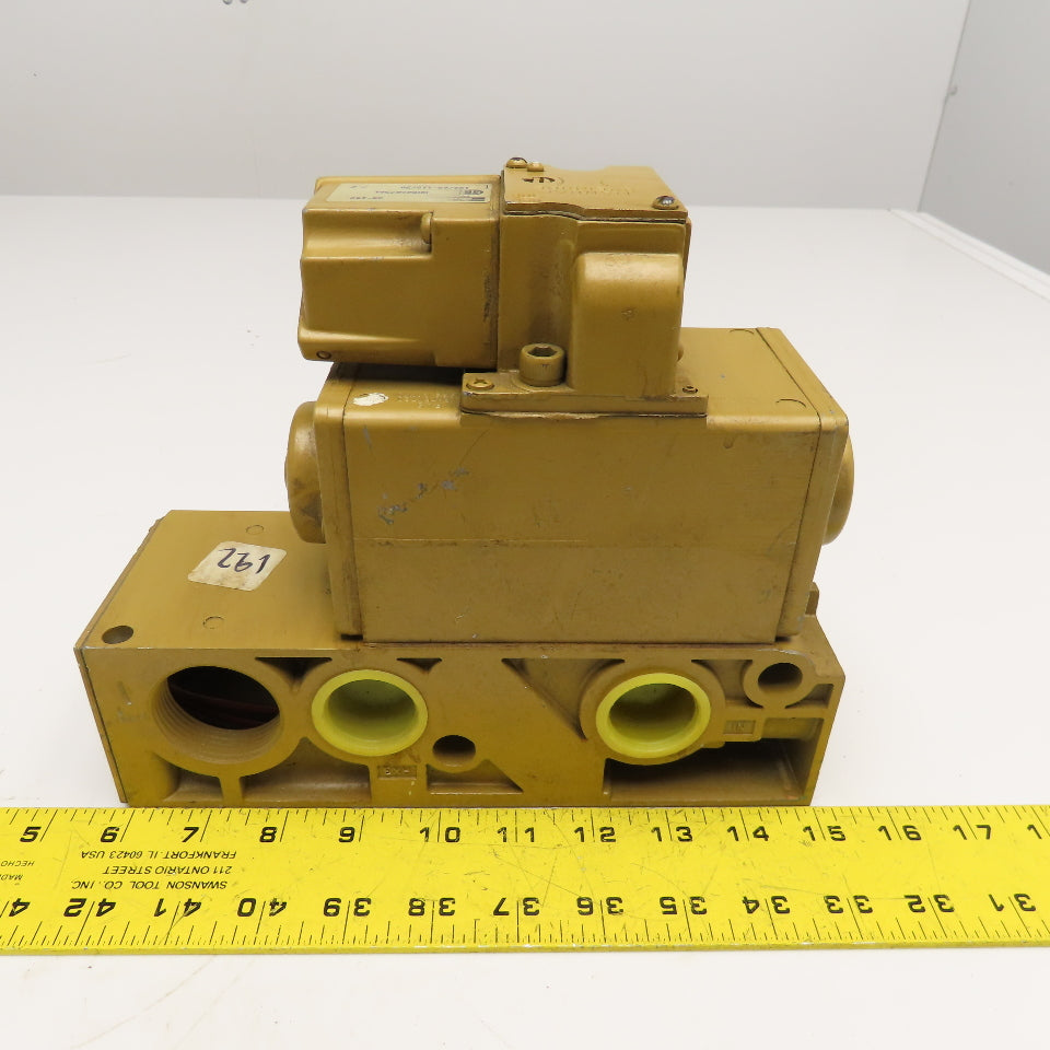 Parker HHB2087501 4 Way 2 Position Pneumatic Valve 120V Coil