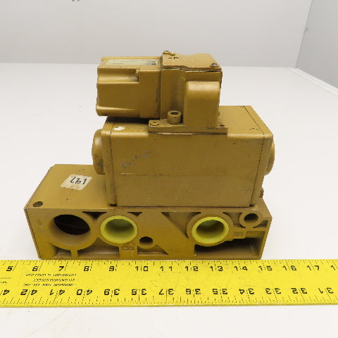 Parker HHB2087501 4 Way 2 Position Pneumatic Valve 120V Coil